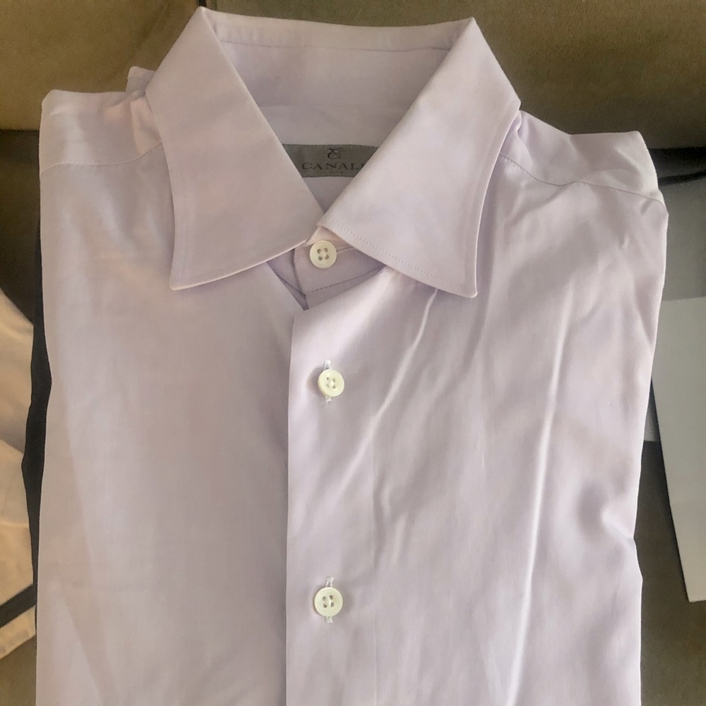 Canali Lilac Dress Shirt. Size 40. Worn once.